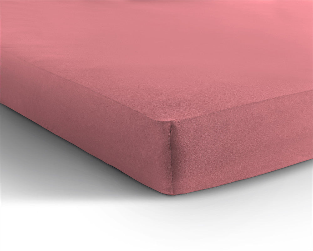 Enkel Jersey 135 gr. Hoeslaken Roze 140 x 200