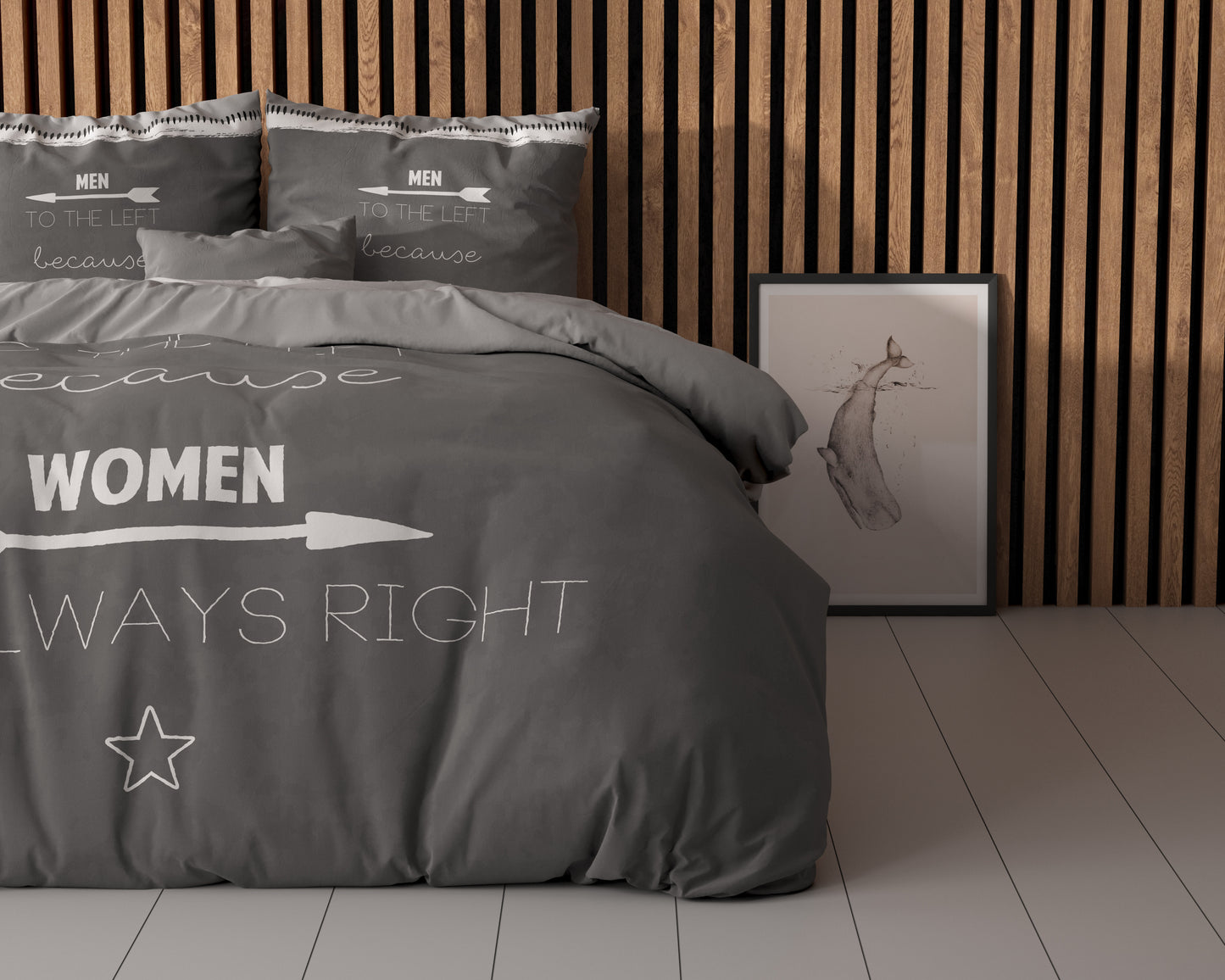 Women Always Right Antraciet 200 x 200/220