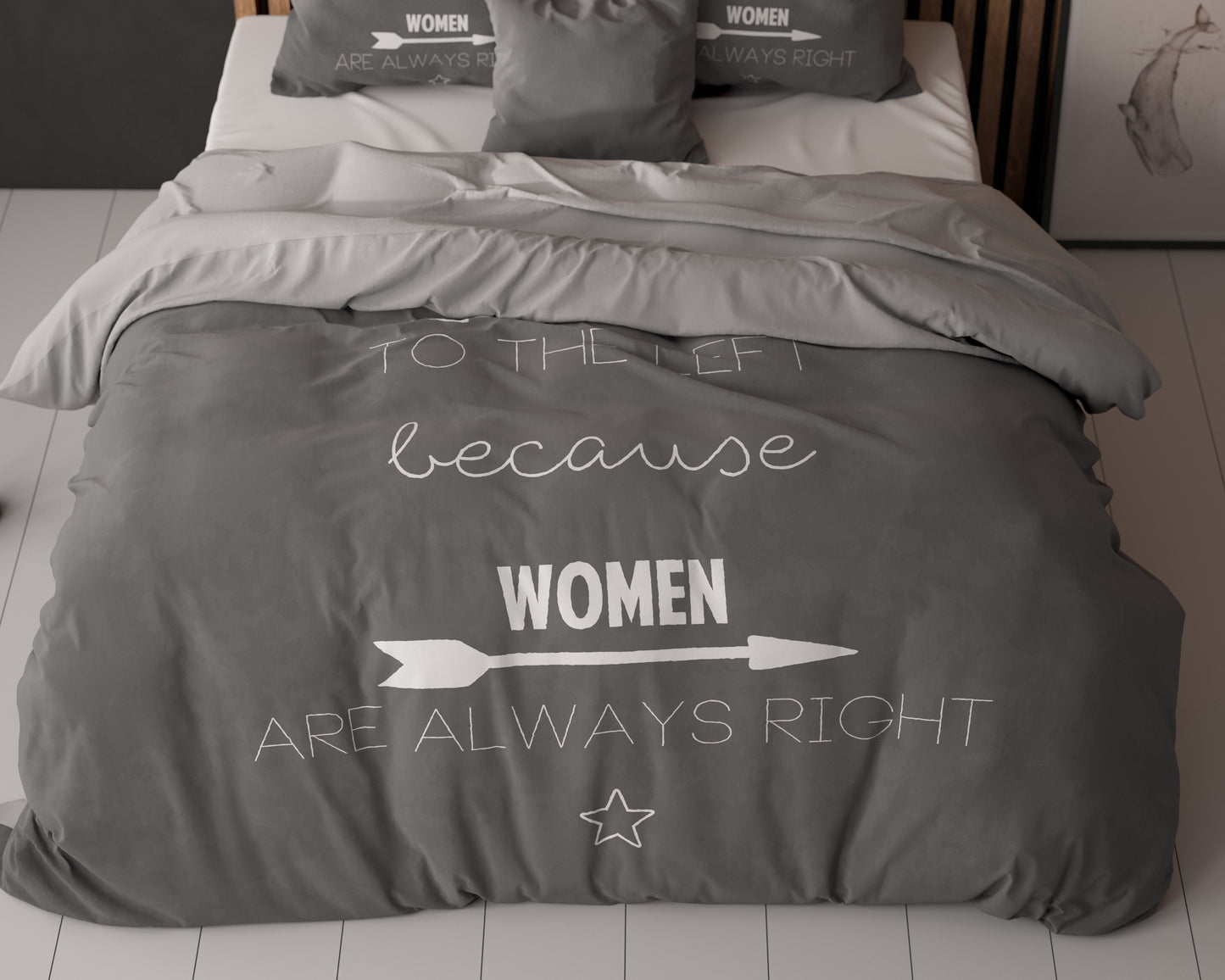 Women Always Right Antraciet 240 x 200/220