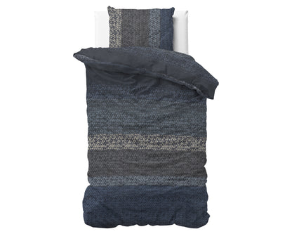 Flanel Gradient Knits Blauw 140 x 220