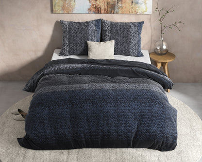 Flanel Gradient Knits Blauw 140 x 220