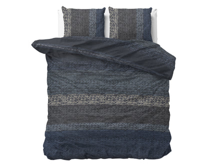 Flanel Gradient Knits Blauw 200 x 220