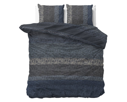 Flanel Gradient Knits Blauw 240 x 220