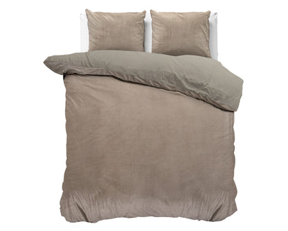 EMSA Velvet uni Taupe 240 x 200/220