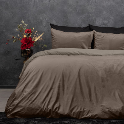 EMSA Velvet uni Taupe 240 x 200/220