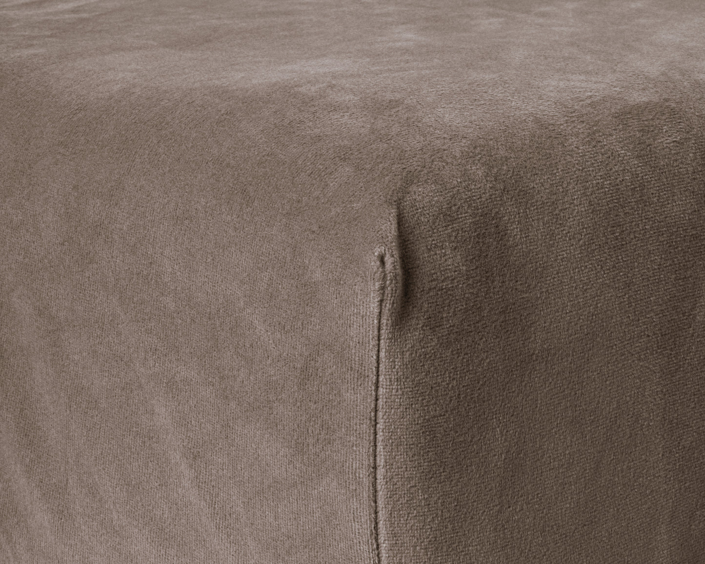 Velvet Hoeslaken Taupe 160 x 200