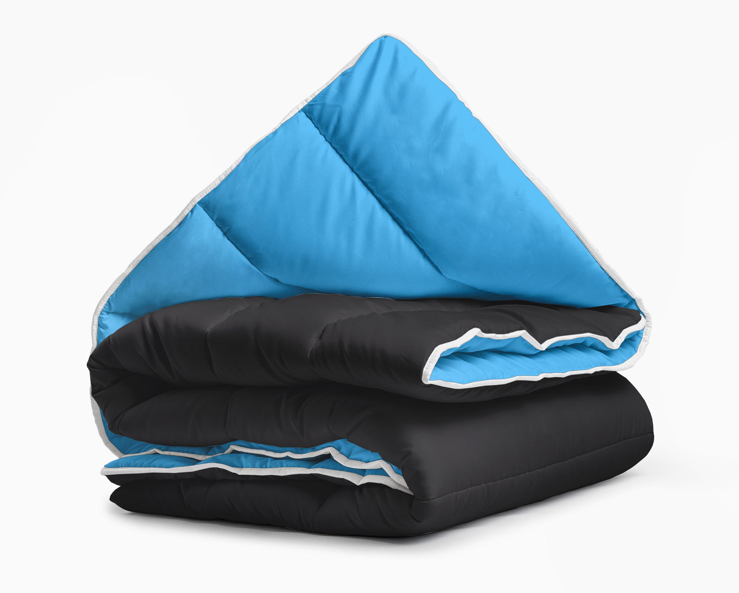 All-in one lazy dekbed Zwart/Blauw 200 x 200