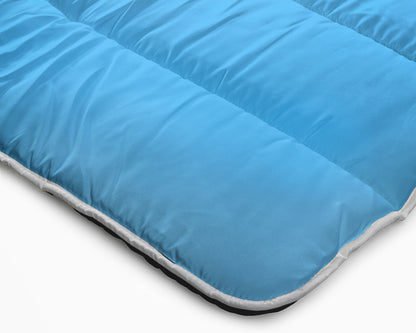 All-in one lazy dekbed Zwart/Blauw 200 x 200