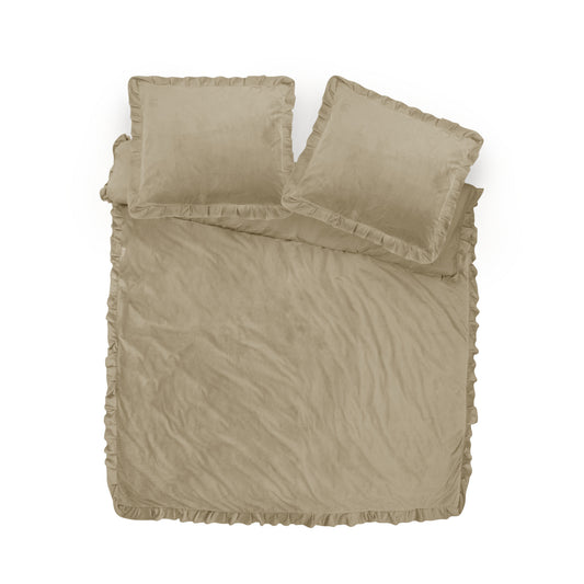 Velvet Ruffles Taupe 140 x 220