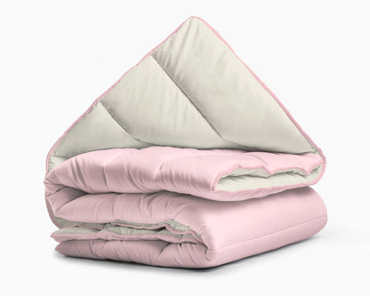 All-in One Lazy dekbed Creme/Roze 140 x 200