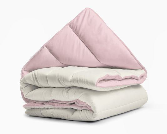 All-in One Lazy dekbed Creme/Roze 140 x 200