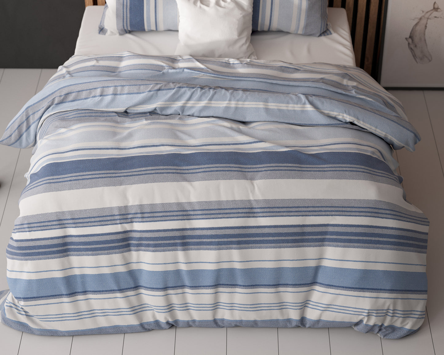 Stripy Blauw 200 x 200/220