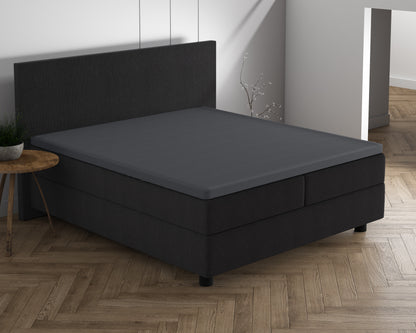 Dubbel Jersey 220 gr. Topper Hoeslaken Antraciet 160/180 x 200/220