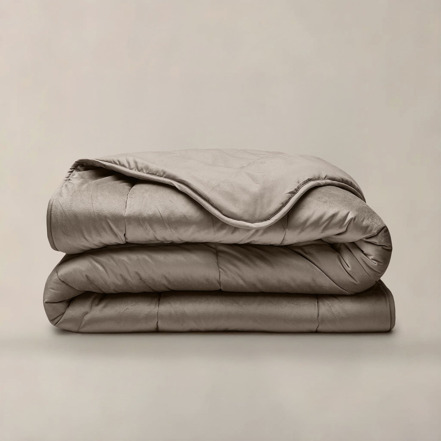 Lazy Velvet Dekbed Taupe/Grijs 140 x 200