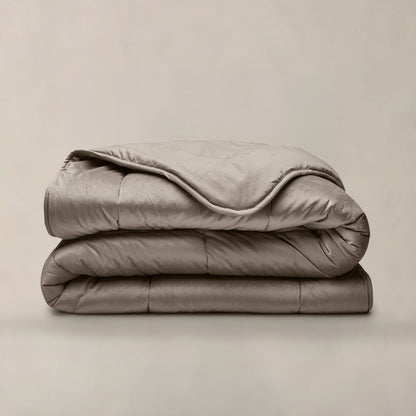 Lazy Velvet Dekbed Taupe/Grijs 240 x 200