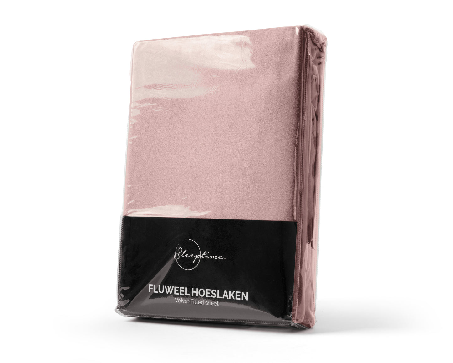 Velvet hoeslaken Oud Roze 140 x 200