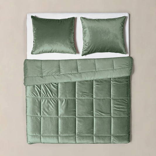 Lazy Velvet Dekbed Groen 140 x 200