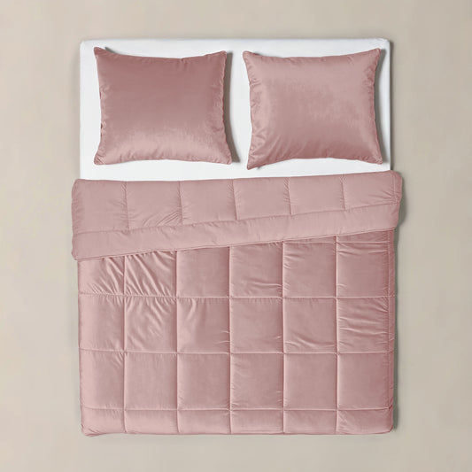 Lazy Velvet Dekbed  Oud Roze 200 x 200