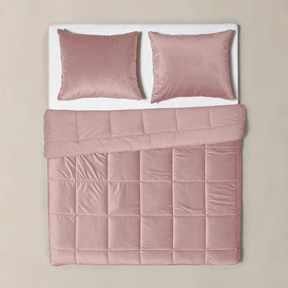 Lazy Velvet Dekbed Oud Roze 240 x 200