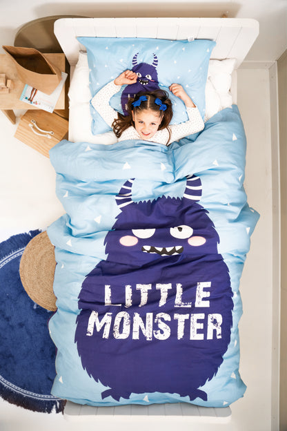 Little Monster Blauw 155 x 220